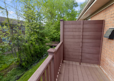 private balcony on the 2nd floor at Jean Maria Gardens